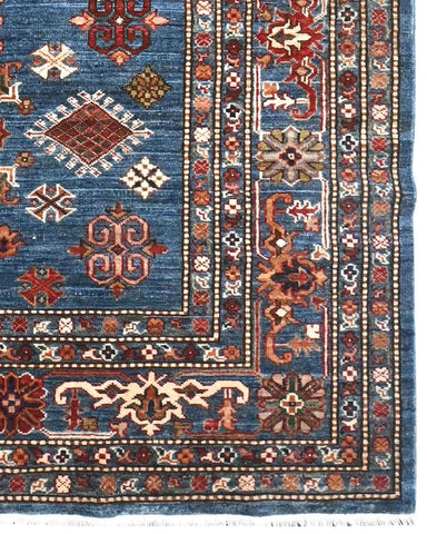 kazak-rug-skyblue-corner