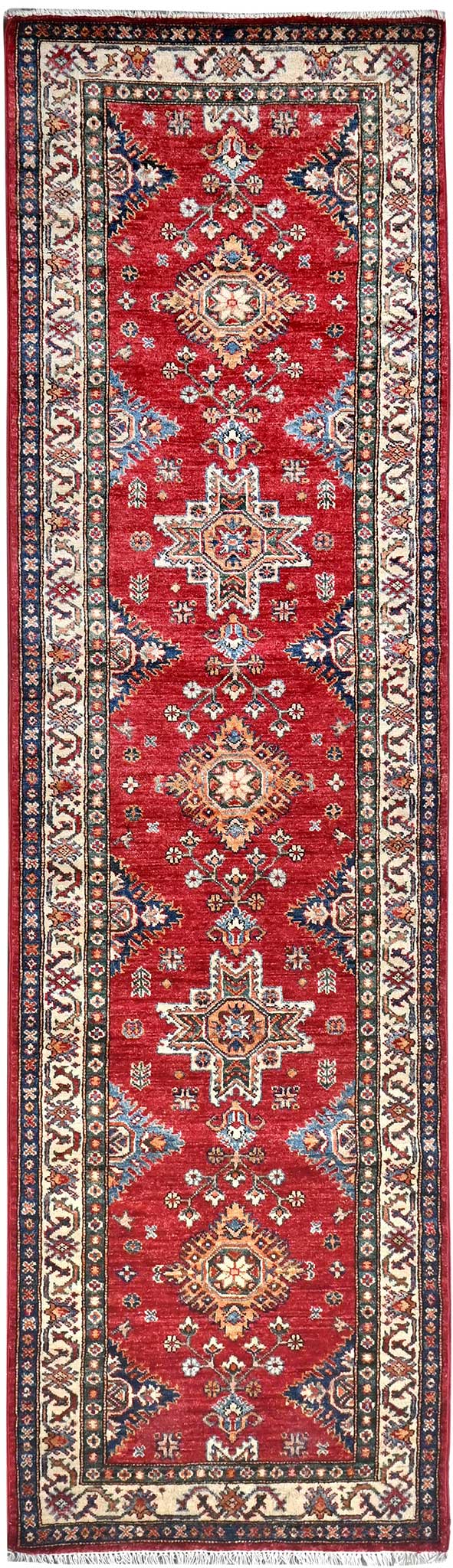 Kazak Natural Dye Wool Runner Rug  2.77 X 0.80 m (9 X 2.6 ft)