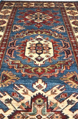 Kazak Natural Dye Wool Runner Rug  3.19 X 0.80 m (10.4 X 2.6 ft)