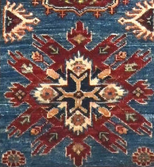 Kazak Natural Dye Wool Runner Rug  3.19 X 0.80 m (10.4 X 2.6 ft)