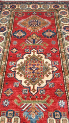 Kazak Natural Dye Wool Runner Rug  2.52 X 0.82 m (8.2 X 2.6 ft)