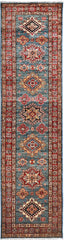 Kazak Natural Dye Wool Runner Rug  2.94 X 0.76 m (9.6 X 2.4 ft)