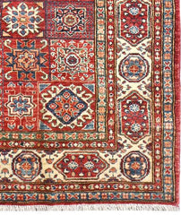 Handmade Kazak Wool Rug 2.00 X 1.52 m (6.5 X 4.9 ft)