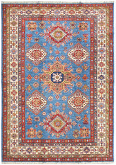 Handmade Kazak Wool Rug 2.15 X 1.48 m (7 X 4.8 ft)