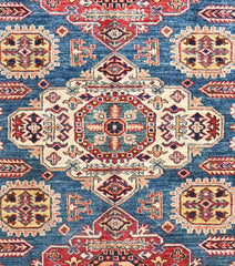 Handmade Kazak Wool Rug 1.97 X 1.51 m (6.4 X 4.9 ft)