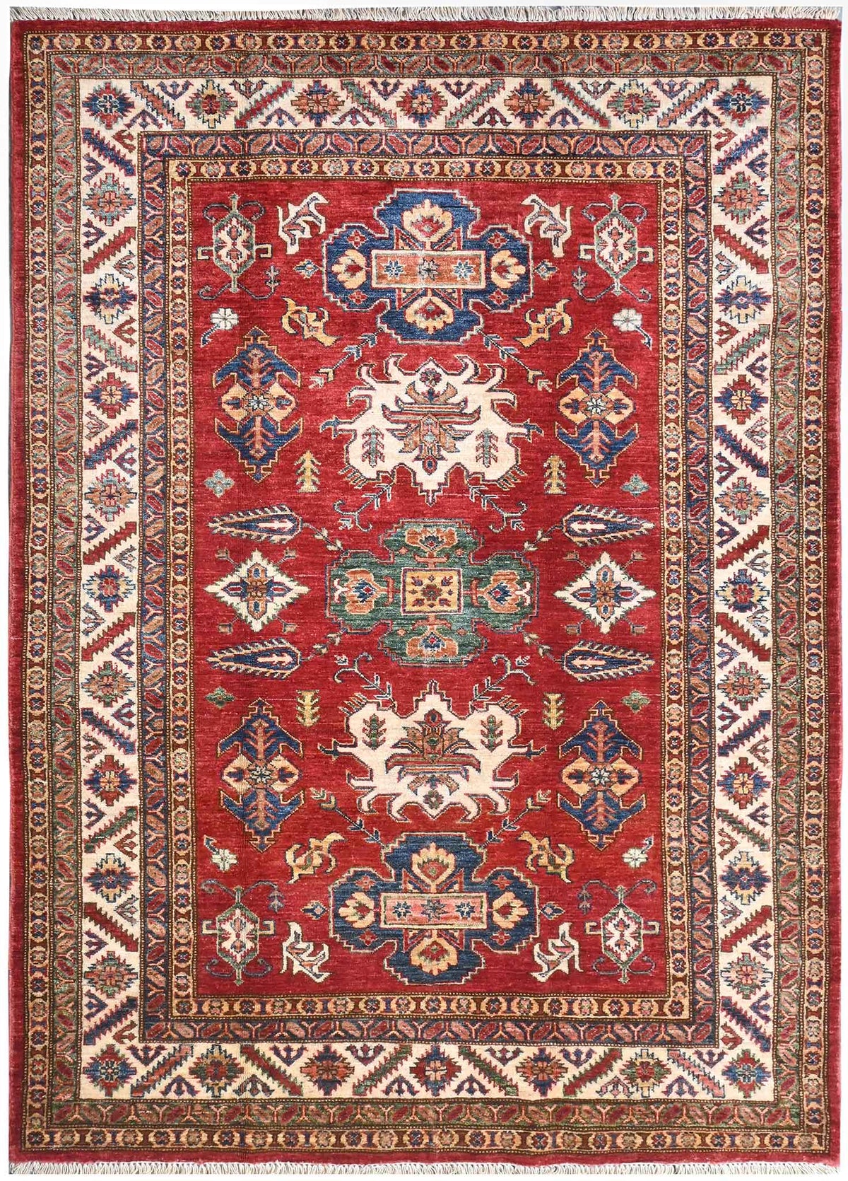 Handmade Kazak Wool Rug 2.17 X 1.50 m (7.1 X 4.9 ft)