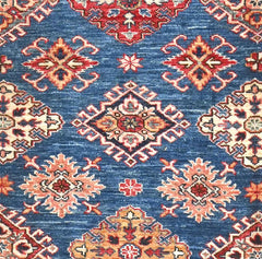 Handmade Kazak Wool Rug 1.91 X 1.52 m (6.2 X 4.9 ft)