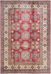 Handmade Kazak Wool Rug 2.04 X 1.47 m (6.6 X 4.8 ft)