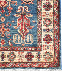 Handmade Kazak Wool Rug 1.57 X 1.02 m (5.1 X 3.3 ft)