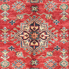 Handmade Kazak Wool Rug 1.25 X 0.80 m (4.1 X 2.6 ft)