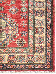 Handmade Kazak Wool Rug 1.25 X 0.80 m (4.1 X 2.6 ft)