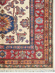 Handmade Kazak Wool Rug 1.47 X 1.05 m (4.8 X 3.4 ft)