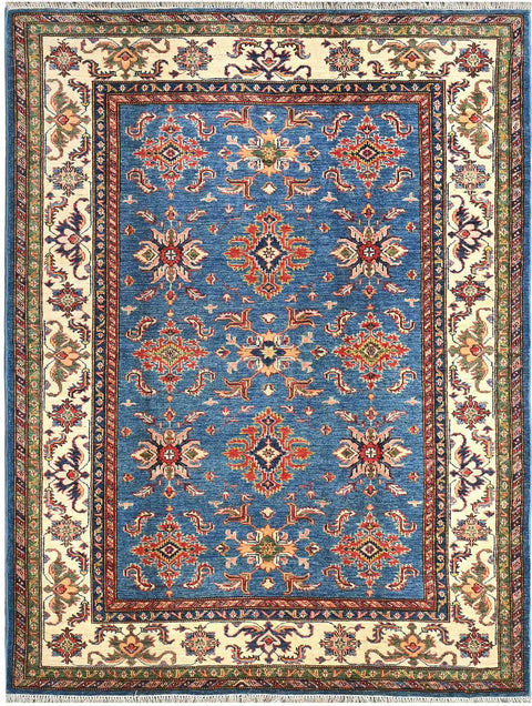 Handmade Kazak Wool Rug 2.01 X 1.49 m (6.5 X 4.8 ft) – Design 2