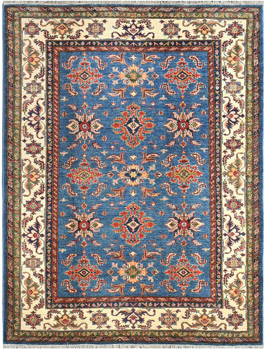 Handmade Kazak Wool Rug 2.01 X 1.49 m (6.5 X 4.8 ft)