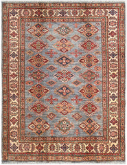 Handmade Kazak Wool Rug 2.00 X 1.58 m (6.5 X 5.1 ft)