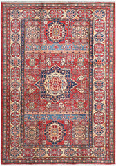 Handmade Kazak Wool Rug 2.01 X 1.49 m (6.5 X 4.8 ft)