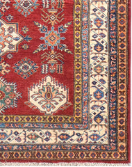 Handmade Kazak Wool Rug 2.04 X 1.45 m (6.6 X 4.7 ft)