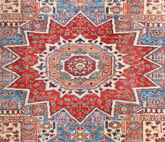 Handmade Kazak Wool Rug 1.92 X 1.58 m (6.2 X 5.1 ft)