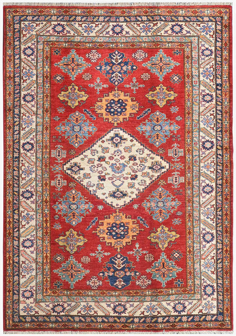 Handmade Kazak Wool Rug 2.36 X 1.70 m (7.7 X 5.5 ft) – Design 2