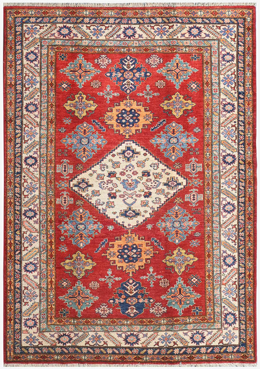 Handmade Kazak Wool Rug 2.36 X 1.70 m (7.7 X 5.5 ft)