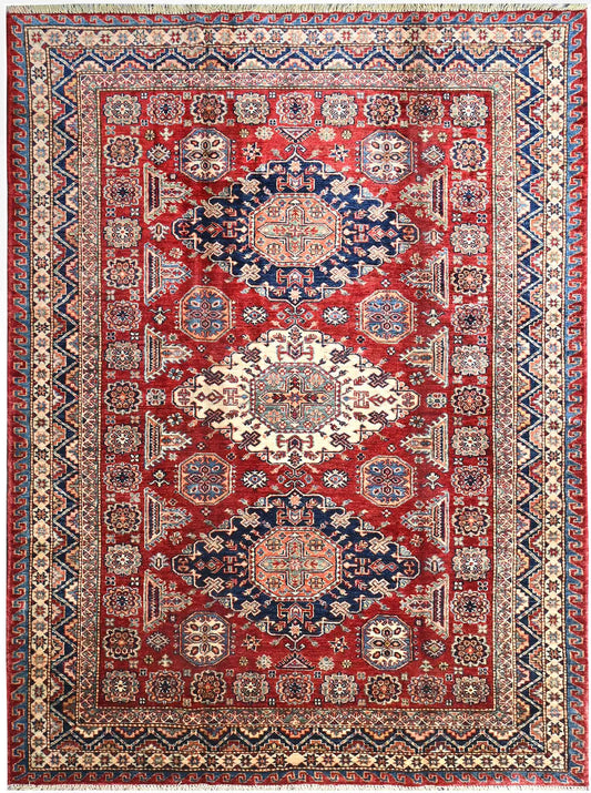 Handmade Kazak Wool Rug 2.32 X 1.70 m (7.6 X 5.5 ft)