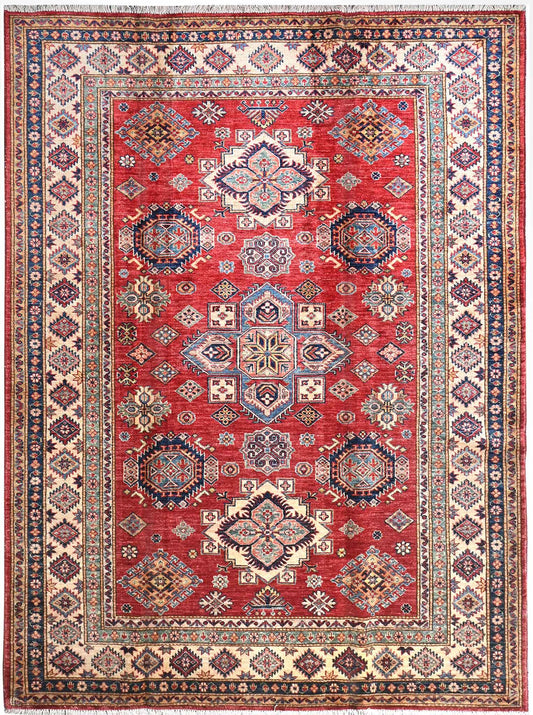 Handmade Kazak Wool Rug 2.44 X 1.76 m (8 X 5.7 ft)