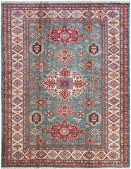 Handmade Kazak Wool Rug 2.38 X 1.75 m (7.8 X 5.7 ft)