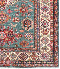 Handmade Kazak Wool Rug 2.38 X 1.75 m (7.8 X 5.7 ft)