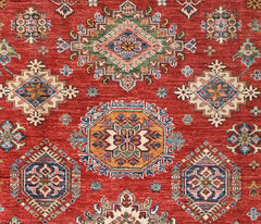 Handmade Kazak Wool Rug 2.40 X 1.73 m (7.8 X 5.6 ft)