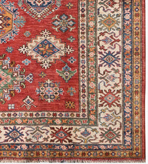 Handmade Kazak Wool Rug 2.40 X 1.73 m (7.8 X 5.6 ft)