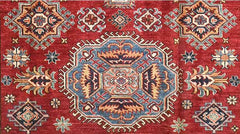 Handmade Kazak Wool Rug 2.42 X 1.65 m (7.9 X 5.4 ft)