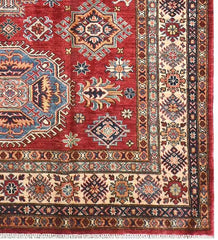 Handmade Kazak Wool Rug 2.42 X 1.65 m (7.9 X 5.4 ft)