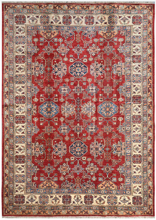 Handmade Kazak Wool Rug 2.70 X 1.84 m (8.8 X 6 ft)