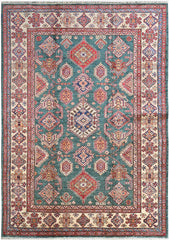 Handmade Kazak Wool Rug 2.41 X 1.74 m (7.9 X 5.7 ft)