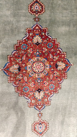 Fine Handmade Persian Silk Qum Rug – 100 × 156 cm