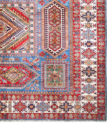 Handmade Kazak Rug 4.15 x 3.10 m (13.6 x 10.1 ft)