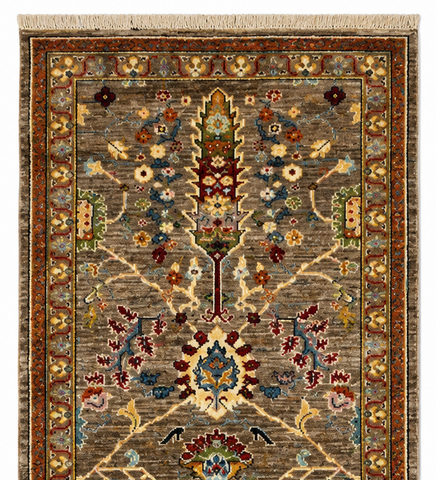 Kazak Natural Dye Wool Runner Rug  2.37 X 0.70 m (7.7 X 2.2 ft)