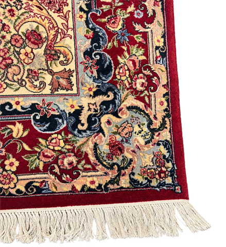 Handmade Indo-Sarouk Wool Persian Style Rug - 284 × 186 cm