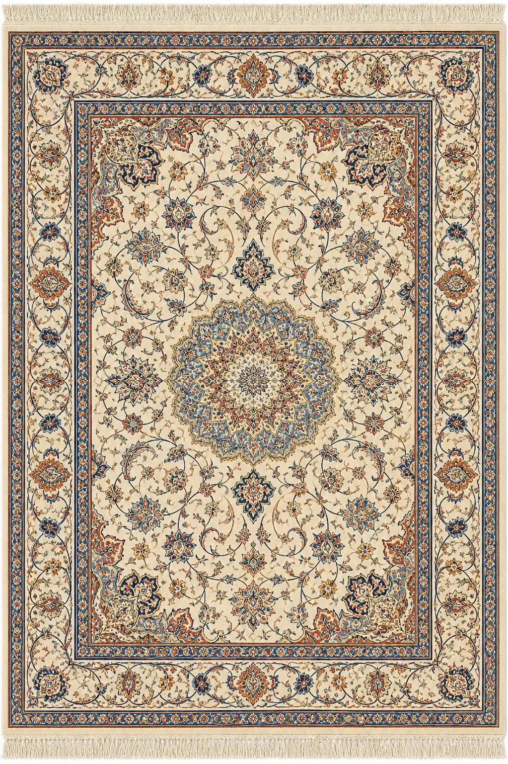 Isfahan Wool & Silk Rug 307 x 207 cm (10.07 x 6.79 ft)