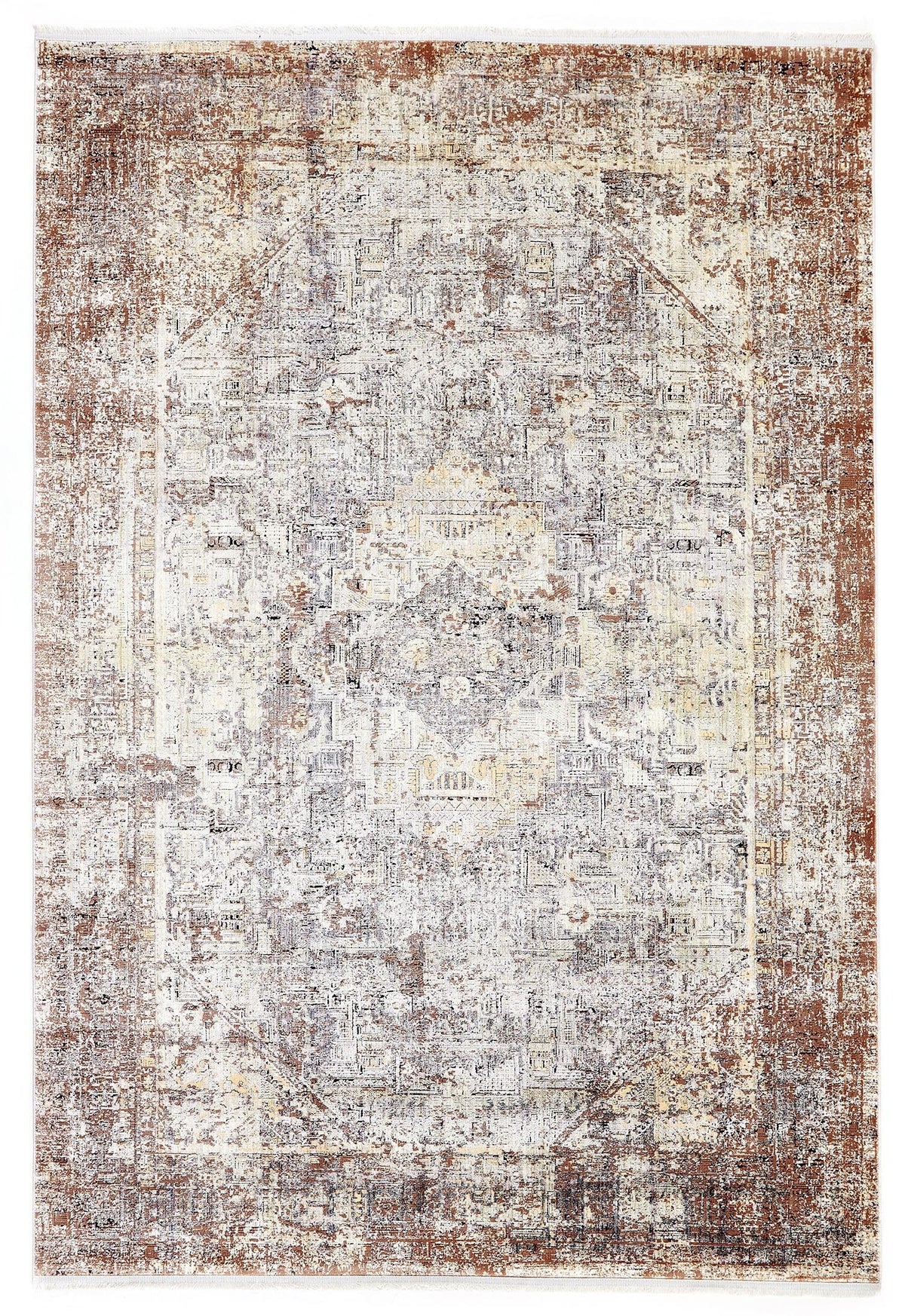 Abstract Rug – Beige & Black – Acrylic – 160 × 230 cm