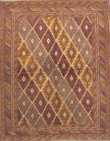Afghan Mushwani Handmade Rug 160 x 193 cm (5.25 x 6.33 ft)