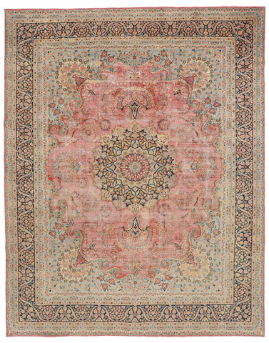 Amber Courtyard Kerman Rug