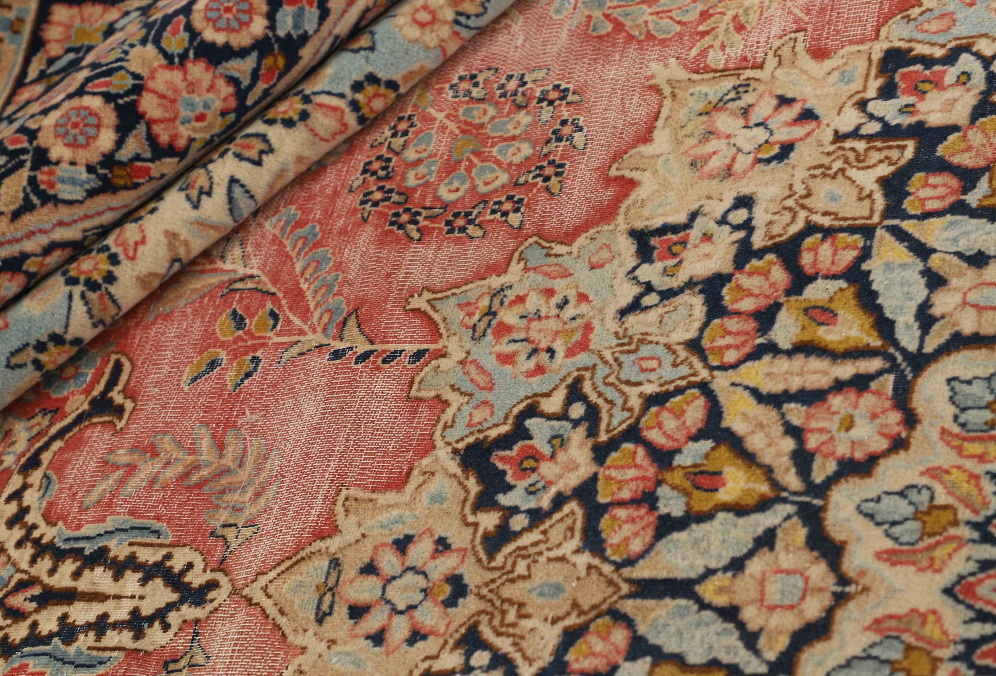 Amber Courtyard Kerman Rug