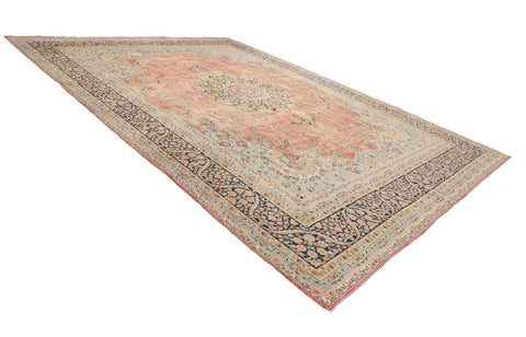 Amber Courtyard Kerman Rug