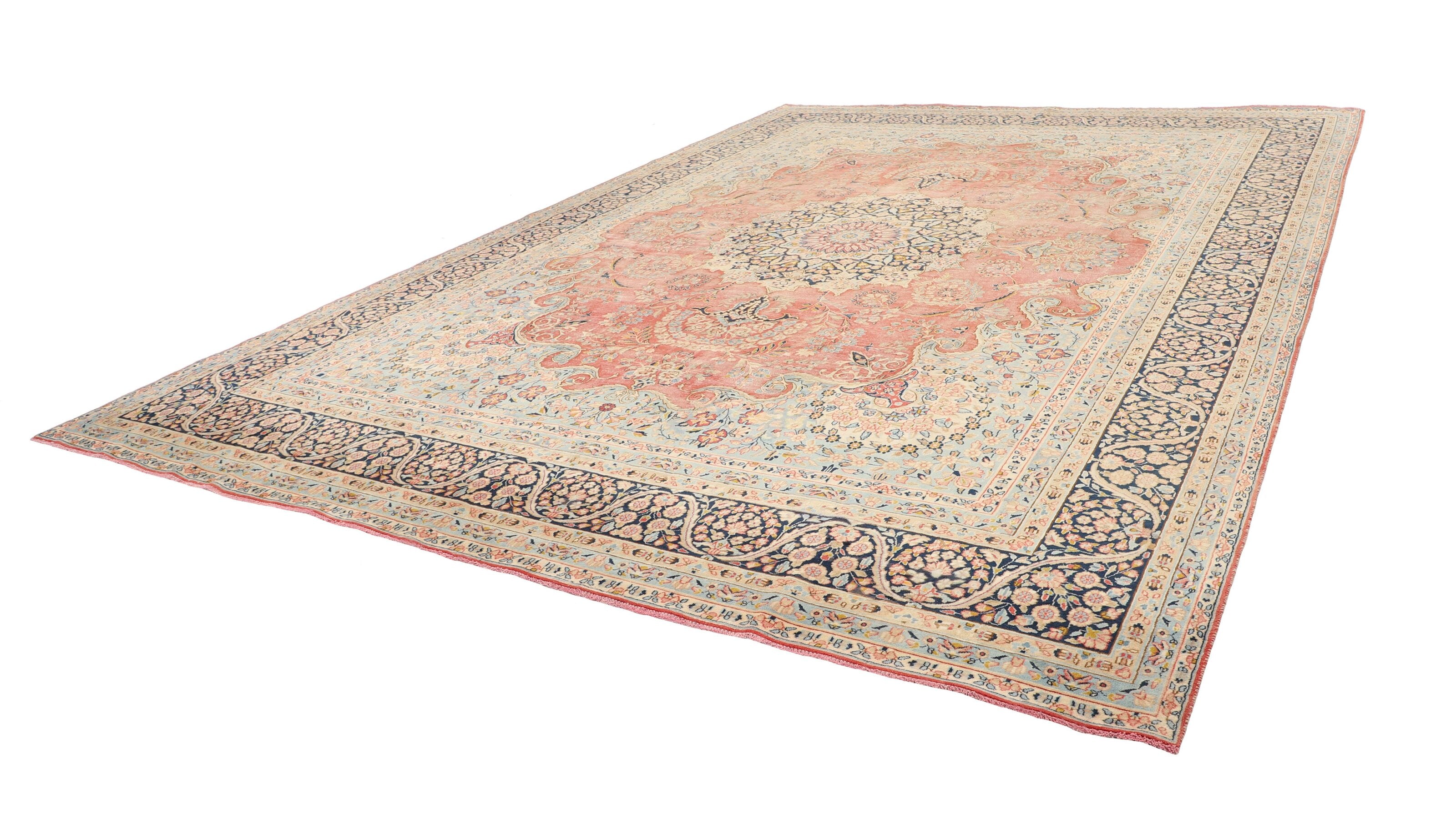 Amber Courtyard Kerman Rug