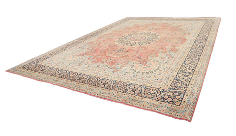 Amber Courtyard Kerman Rug