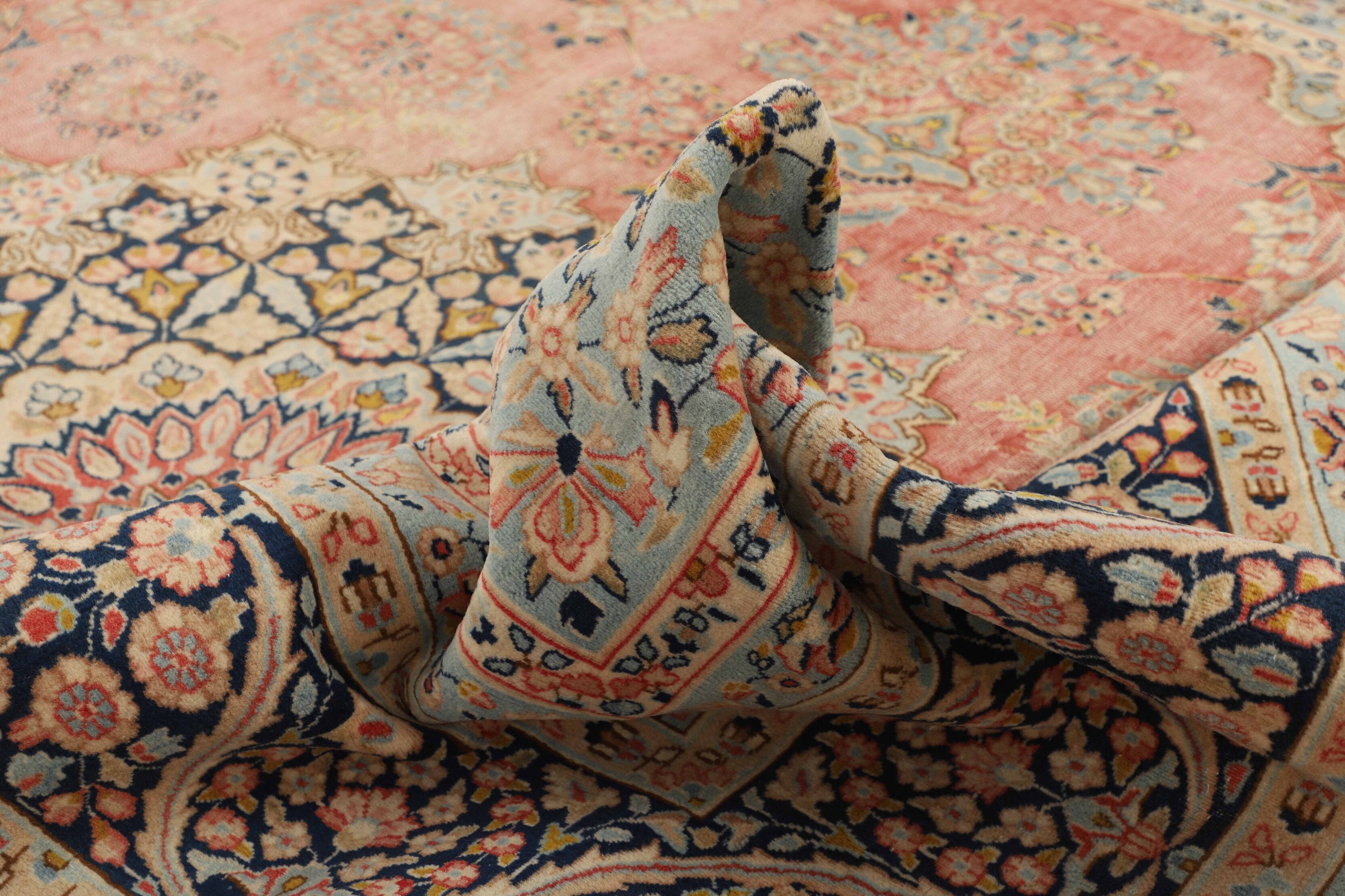 Amber Courtyard Kerman Rug