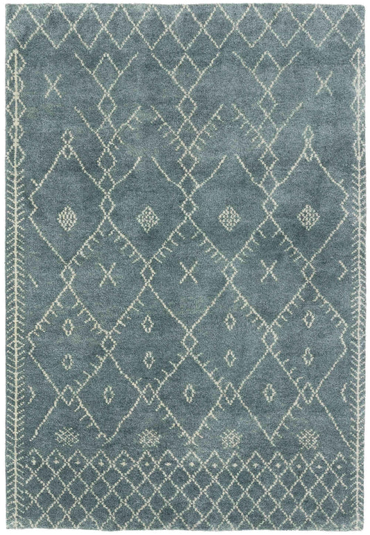 Amira002 Hand knotted Moroccan Berber Tribal Beige Rug - Rugmaster