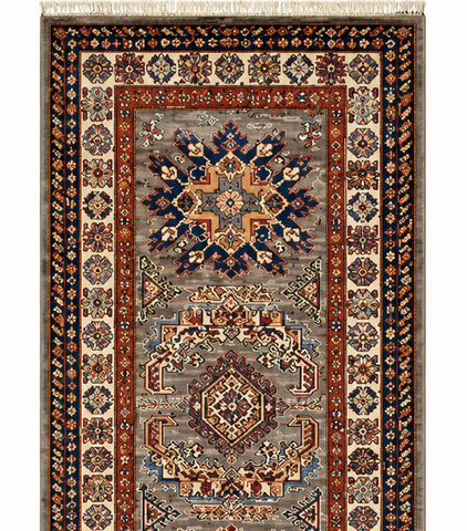 Kazak Natural Dye Wool Runner Rug  2.97 X 0.83 m (9.7 X 2.7 ft)