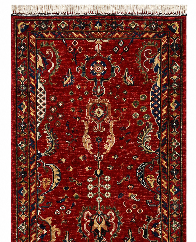 Kazak Natural Dye Wool Runner Rug  1.60 X 1.00 m (5.2 X 3.2 ft)